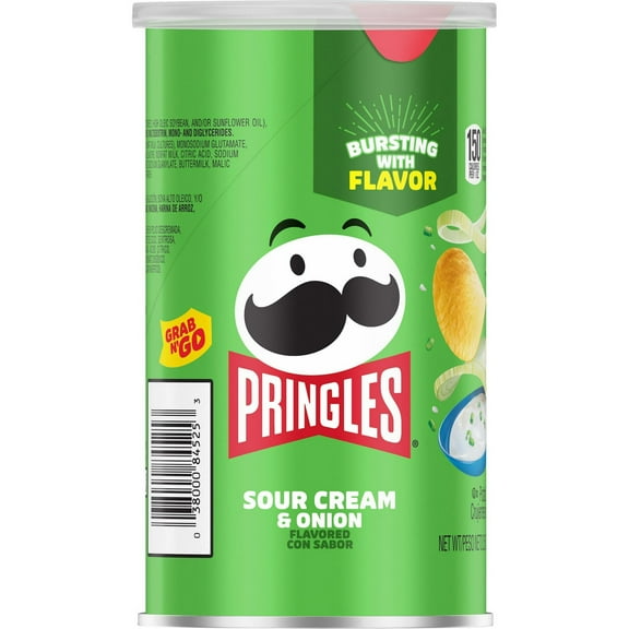 Pringles, Grab & Go - Sour Cream & Onion Medium, Count 1 - Chips / Grab Varieties & Flavors
