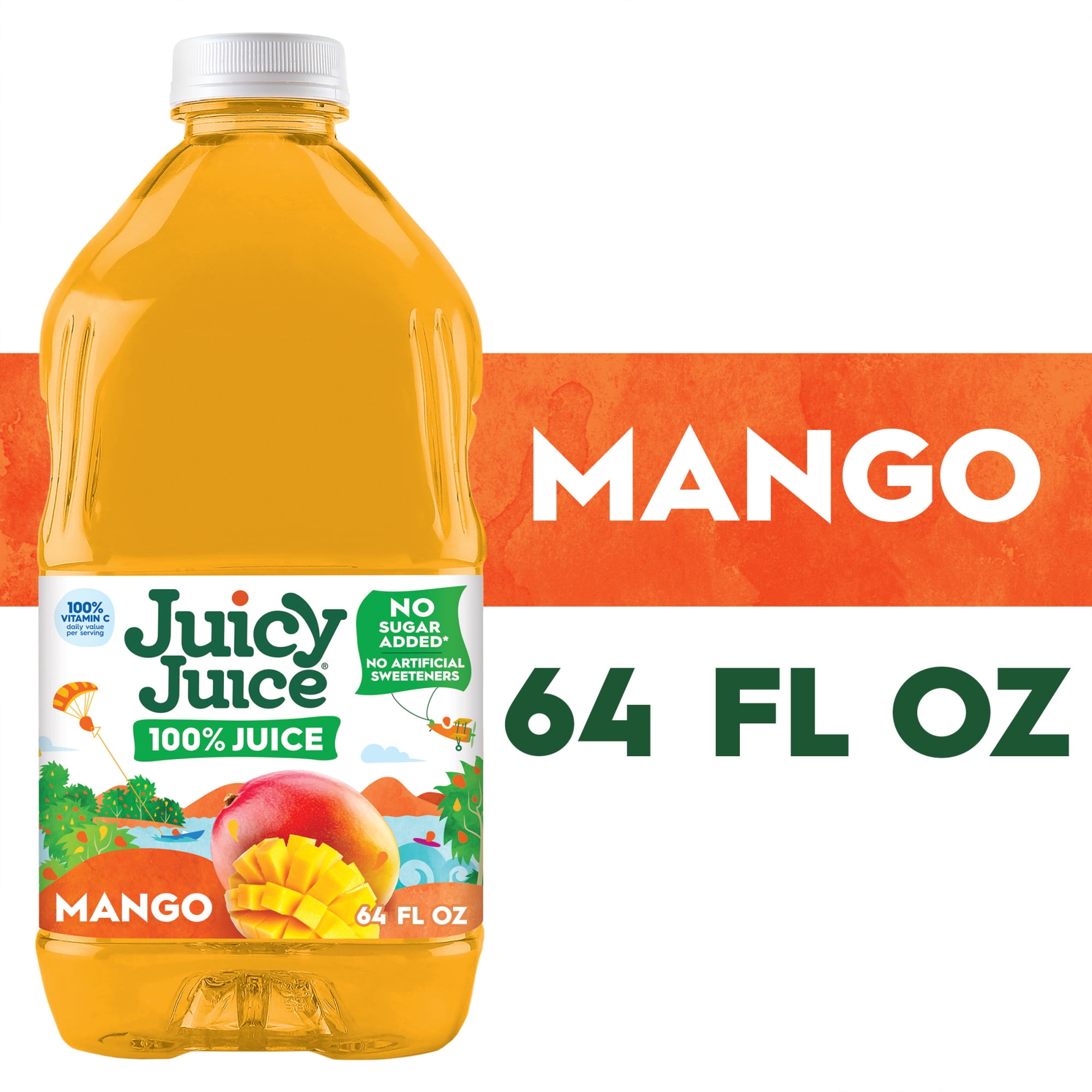 Juicy Juice 100% Juice, Mango, 64 fl oz Bottle