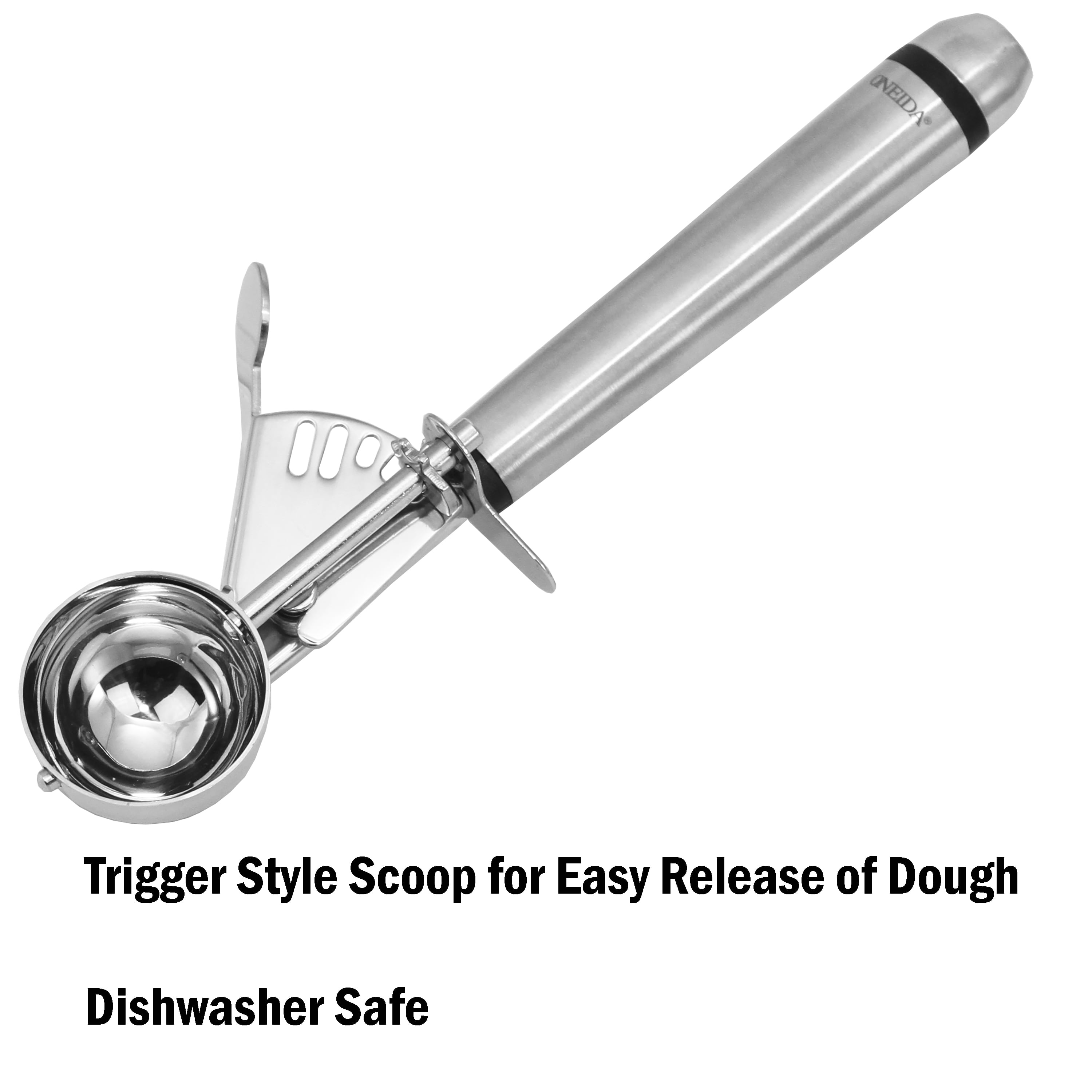 Oneida Trigger Cookie Scoop 58040onbl Dishwasher Safe .5oz Capacity