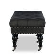 thumbnail image 5 of Linon Kacie Tufted Bench, Black/Charcoal, 5 of 11