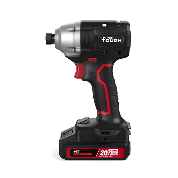 Hyper Tough 20V Brushless Impact Driver with 2.0Ah Lithium-Ion Battery Pack and Charger, 1/4-inch. Hex Collet Chuck Size, 22006.2
