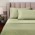 thumbnail image 3 of Superior Anathema Egyptian Cotton Solid Sheet Set, Queen, Sage, 3 of 13