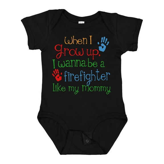 Inktastic Firefighter Like Mommy Boys or Girls Baby Bodysuit