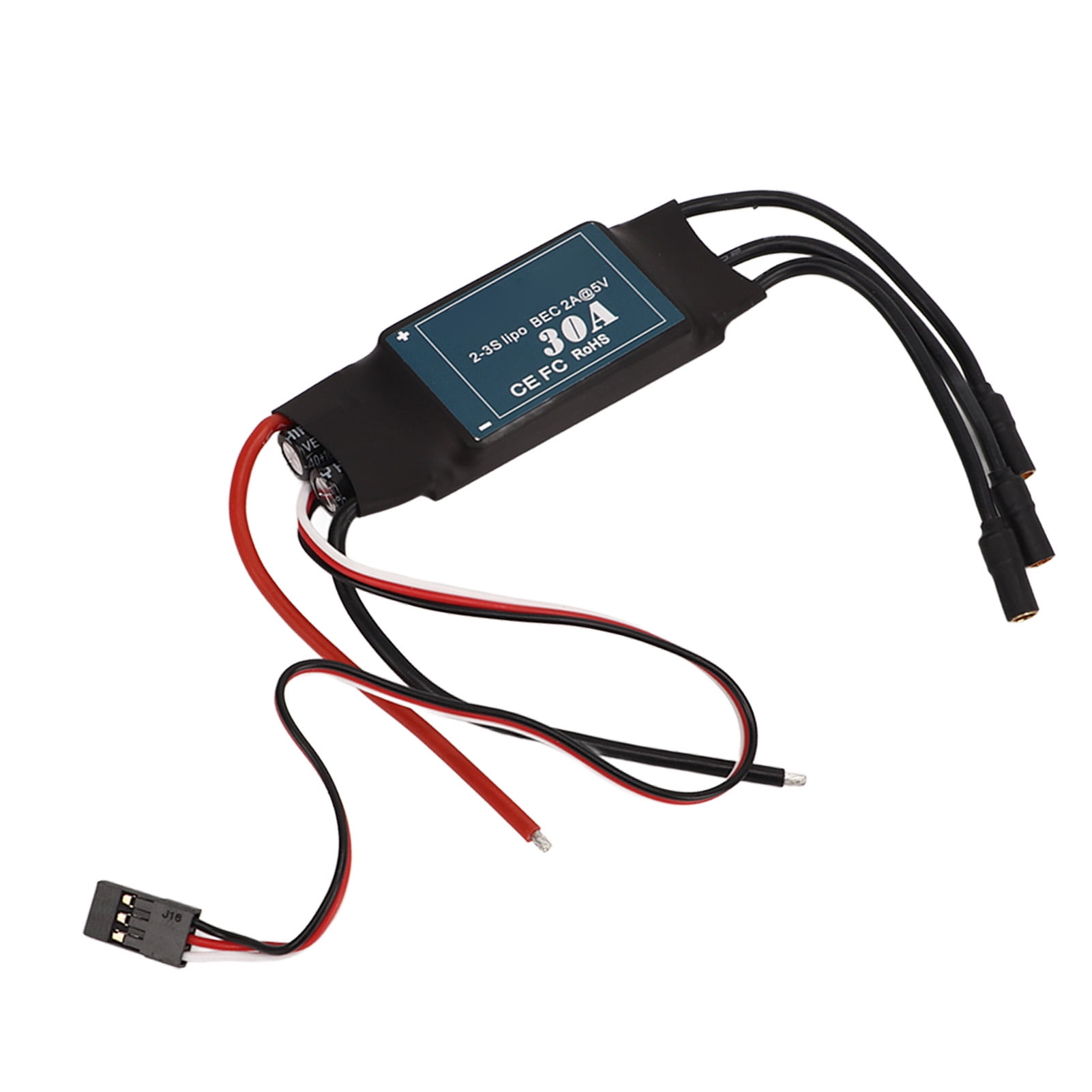 RC Speed Controller, 5V 2A BEC Multi Protection 30A ESC For Aircraft For Drone