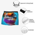 thumbnail image 3 of Balery Lizard With Sunglasses Colorful Calzoncillos bóxer para hombre, ropa interior de algodón suave y transpirable con cinturilla de nailon-Medium, 3 of 5