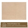 thumbnail image 4 of Well Woven Leifen Natural Indoor / Outdoor Flat Weave Pile Solid Color Pattern Area Rug 8x10 (7'10" x 9'10"), 4 of 10
