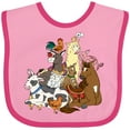 thumbnail image 3 of Inktastic Happy Farm Animals Boys or Girls Baby Bib, 3 of 4
