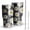 Black White Flower, variant on 30oz Yellow Daisy Flower Pattern Tumblers Stainless Steel Tumbler with Lid and Straw,Vacuum Insulated Double Wall Travel Tumbler Cups Mug with Cleaning Brush for Coffee,Tea