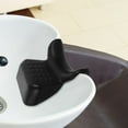 thumbnail image 6 of LEORX Comfortable Black Bath Tub Pillow with Curved Ergonomic Neck Rest for Hair Washing, 6 of 6