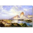 thumbnail image 1 of Ceramic Tile Mural-Thomas Moran Landscapes Painting 553. 72" w x 48" h using (24) 12 x 12 ceramic tiles, 1 of 3