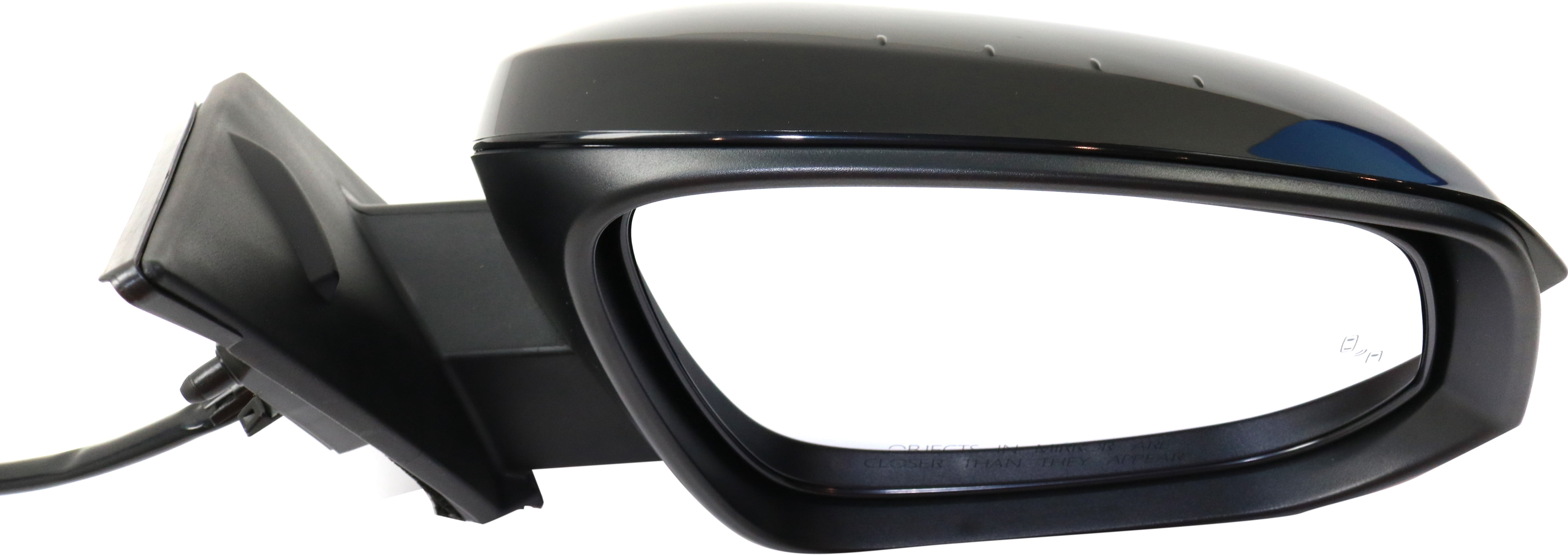 Mirror Compatible With 2013-2015 Toyota Rav4 Right Passenger Side Heated W/ Blind Spot Detection In Glass In-Housing Signal Light Paintable Kool-Vue