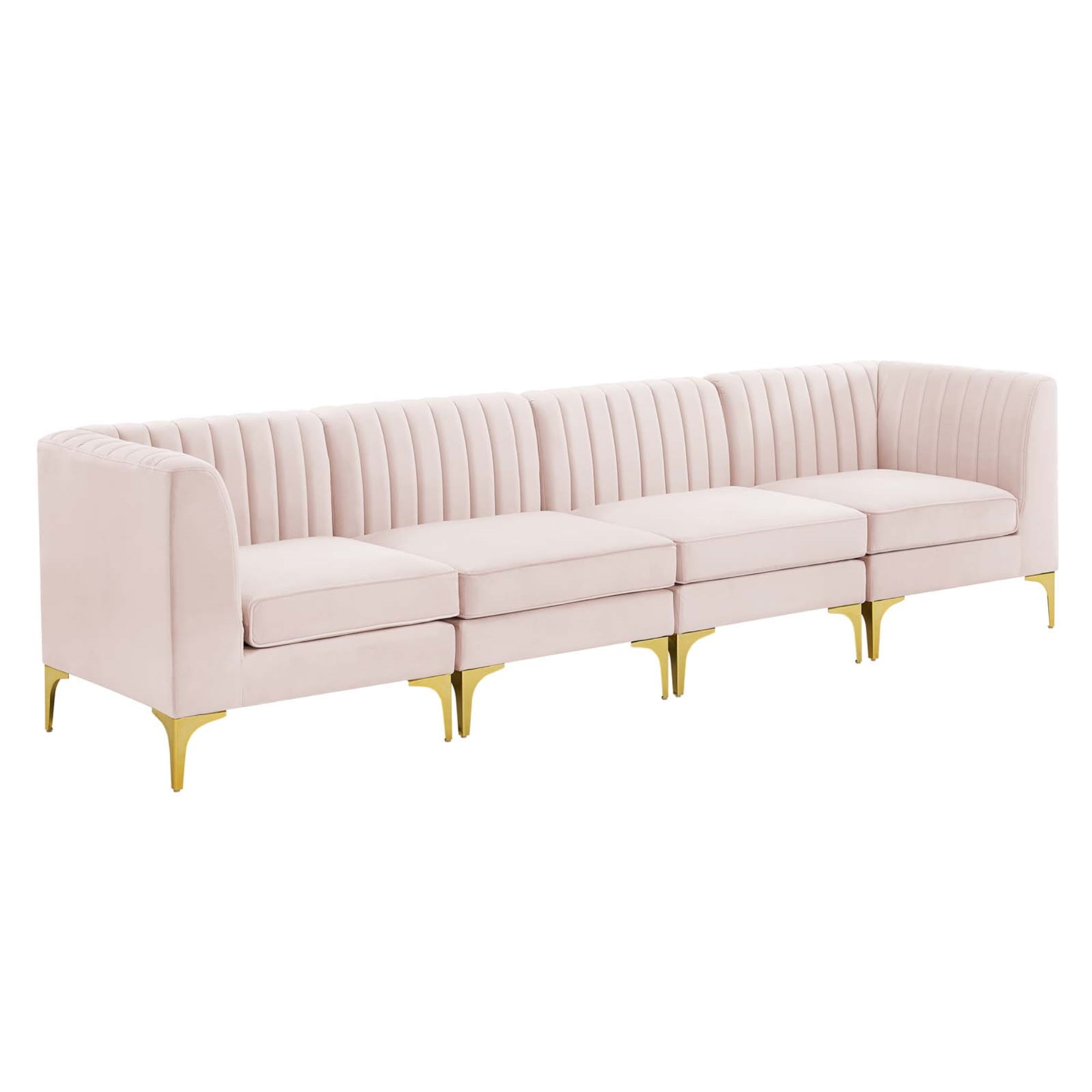 pink 4 seater sofa