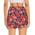thumbnail image 4 of Uemuo Hand Drawn Tomatoes Pattern Women's Athletic Shorts High Waisted Running Shorts with Liner Pockets Gym Elastic Workout Shorts-X-Large, 4 of 9