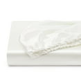 thumbnail image 5 of Queen Satin Fitted Sheet Ivory White - Luxury Silky Smooth Cooling Bottom Sheet, Fade-Resistant, 5 of 5