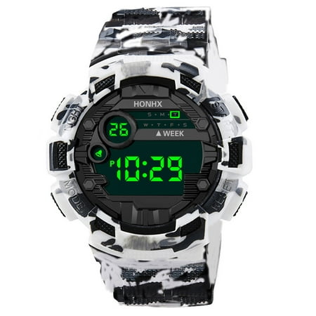 Loopsun Holiday Deals Watches Clearance Sale HONHX Luxury Mens Digital LED Watch Date Sport Men Outdoor Electronic Watch