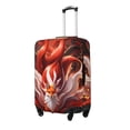 thumbnail image 2 of Daiia Red Leaf Flame Fox Luggage Cover, Thickened Washable Travel Luggage Covers, Elastic Unique Baggage Covers for 18-20 inch Luggage-Medium, 2 of 9