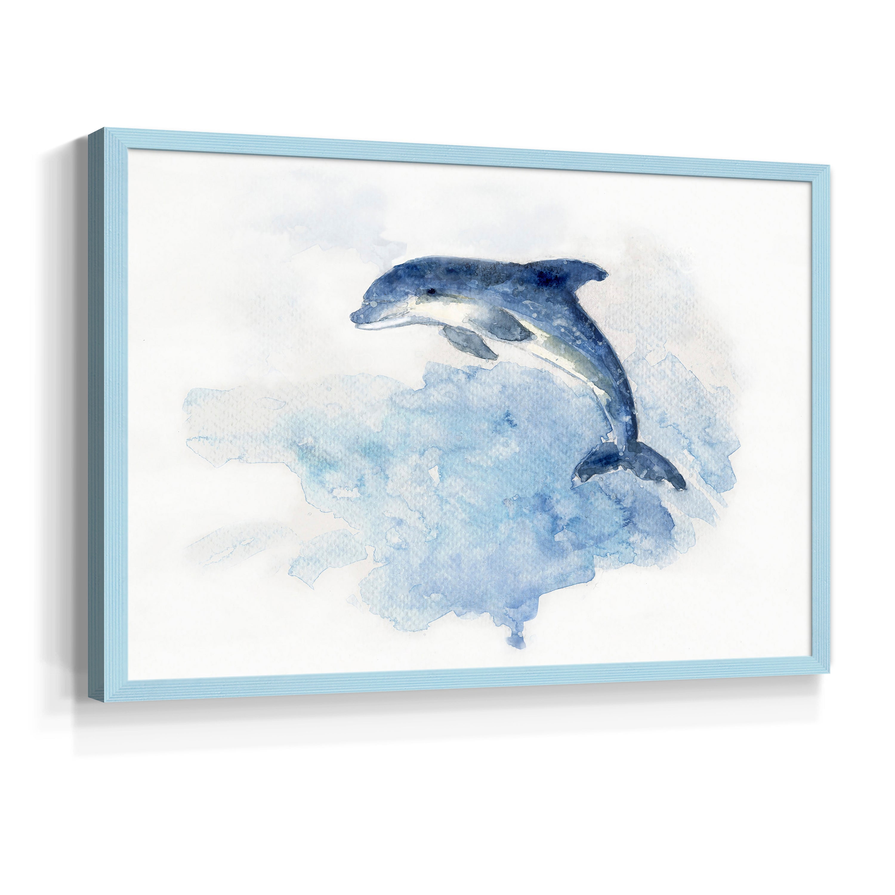 Wave Jumping by Sally Swatland - Restickable Framed Giclée Print
