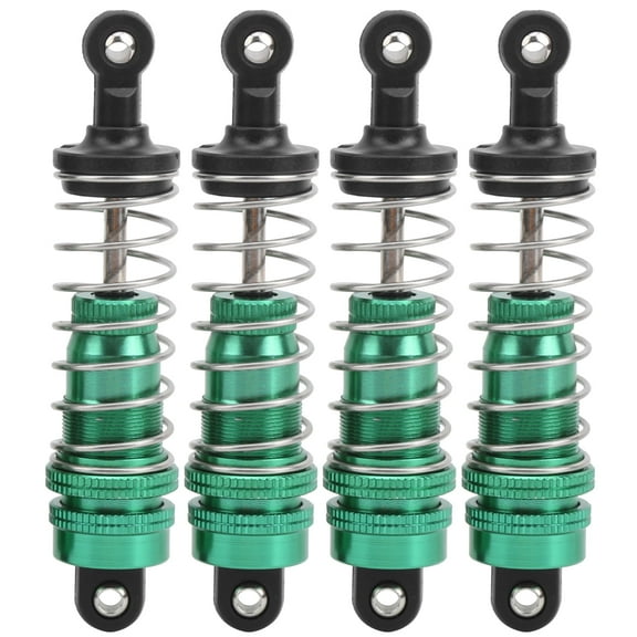 4pcs Shock Struts Damper Replacement Accessory, RC Shock Abso-rber Suspension Strut, Aluminum Shock Abs-orber Replacement Upgrade Parts Fit for WLtoys 144001 1/14 RC Car[green]