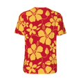 thumbnail image 3 of Rocae Red Vintage Flowers for Breathable Men's Baseball T-Shirt Fashionable Casual Baseball Jersey, Moisture-wicking Sportswear Small, 3 of 9