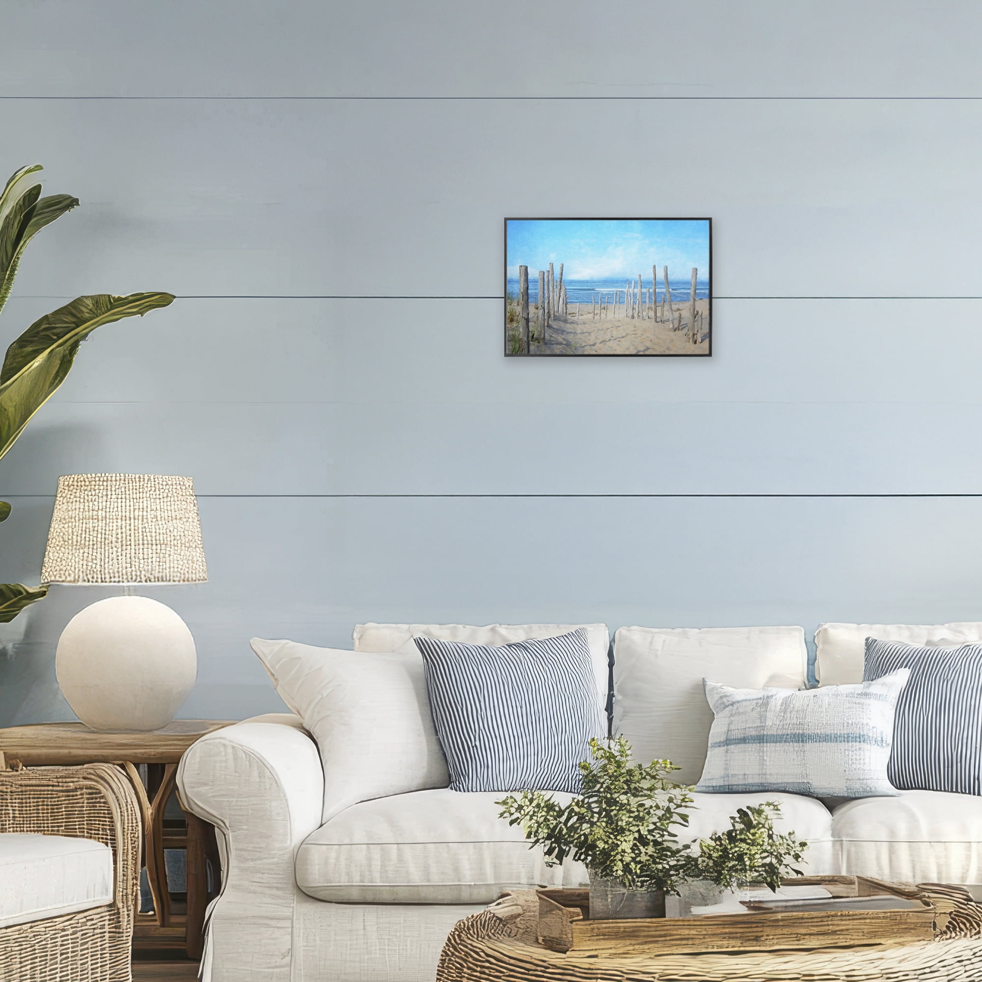 Stupell Industries National Seashore Vista Black Framed Giclee Art, design by Grotto Studios