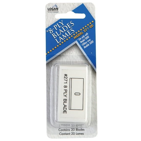 Logan #271 Mat Cutter Blades, 20/Pkg.