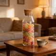 thumbnail image 4 of Ohmyroo Borosilicate Glass Storage Jar with Natural Cork Lid 25 cm, 4 of 6