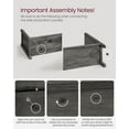 thumbnail image 3 of Buffet Storage Cabinet - Farmhouse Style, 15.7" D x 59" W x 31.5" H Adjustable Shelves, Cable Management, Anti-Tip Kit, Charcoal Gray, 3 of 9
