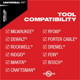 thumbnail image 6 of Milwaukee Tool OPEN-LOK 2-1/2" HCS Japanese Tooth PRO-CURVE Hardwood Multi-Tool Blade, 6 of 8