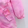 thumbnail image 5 of YunPes Girls Long Fleece Lined Jacket Colorful Pattern Hooded Windproof Warm Coat with Pockets Teen Winter Outdoor Windbreaker, 5 of 8
