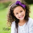 thumbnail image 3 of Motique Accessories Little Girls Headband with Side Grosgrain Bow - Purple, 3 of 5