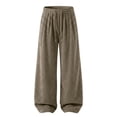 thumbnail image 5 of Men's Sweatpants Loose Striped Straight Leg Sweatpants For Men Elastic Waisted Wide Leg Pants Men's Drawstring waist Pants, 5 of 6