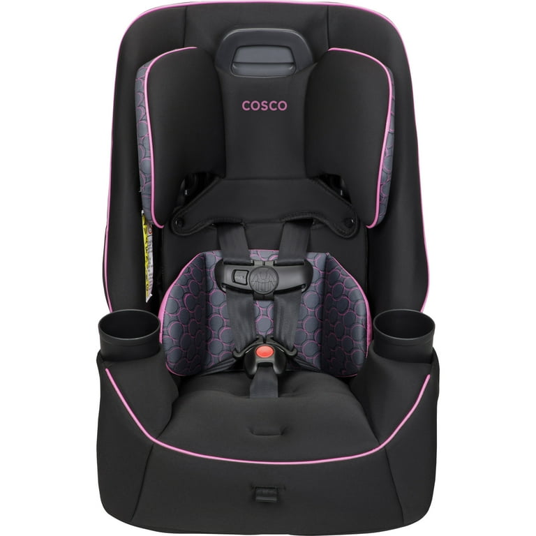 Cosco Kids Easy Elite Slim All in One Convertible Car Seat Pink Rings Infant Toddler Unisex