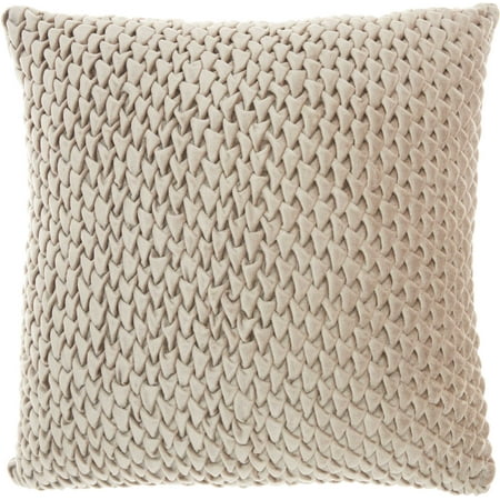 Beige Pillow - Nourison Life Styles Beige Decorative Throw Pillow , 18