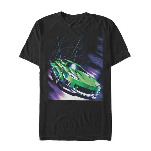 Men's Fast & Furious Car Laser Show Graphic Tee Black Large