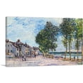 thumbnail image 1 of ARTCANVAS The Seine In Bougival 1876 Canvas Art Print by Alfred Sisley - Size: 26" x 18" (1.50" Deep), 1 of 9
