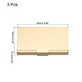 thumbnail image 2 of Professional Business Card Holder Aluminum Pocket Credit Card Case, Gold 3 Pack, 2 of 5