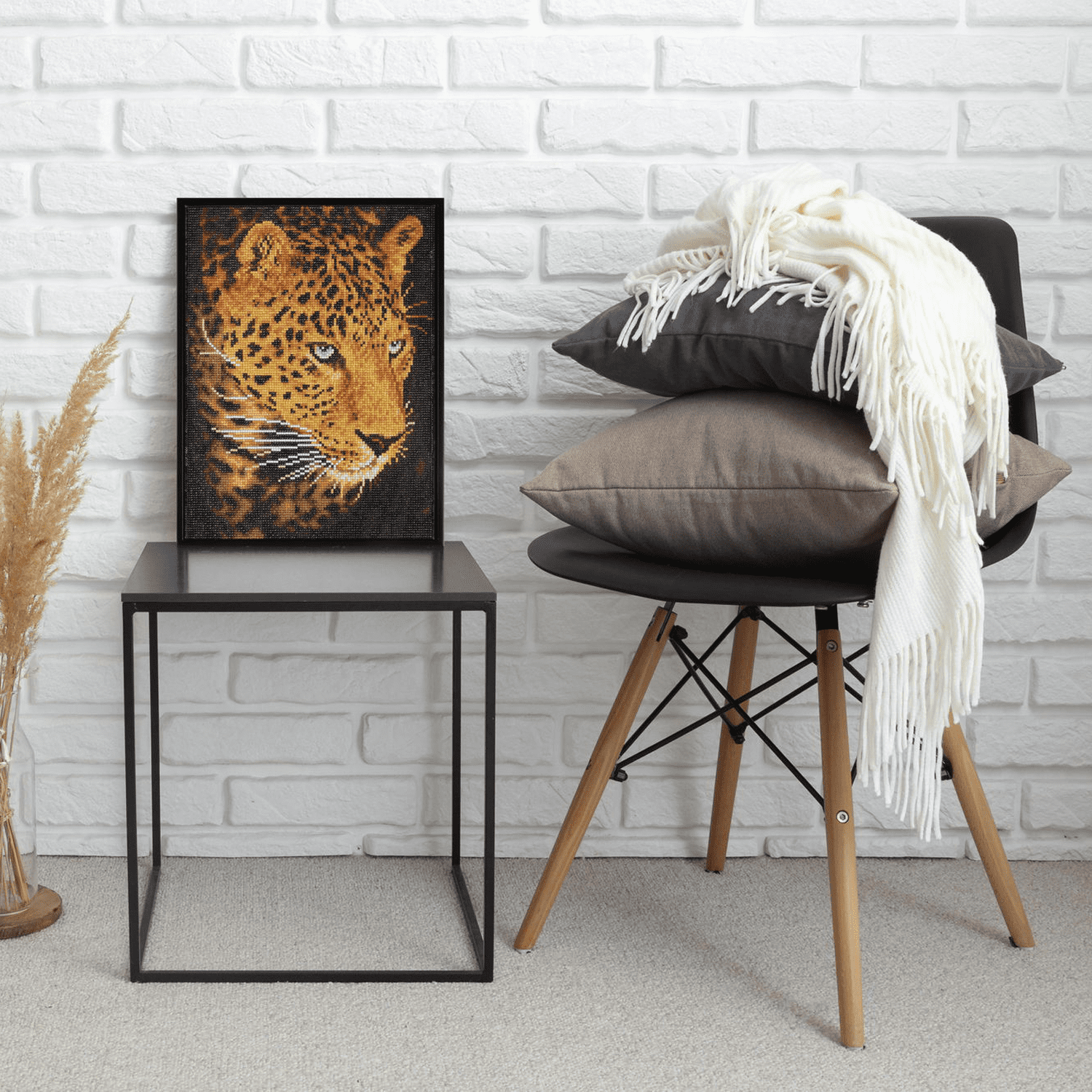 Diamond Dotz Leopard portrait Diamond Painting Kits for Adults - Diamond Art Kits a Relaxing Creative Craft Kit with Dotz Gems 15.8x11.8