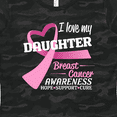 thumbnail image 4 of Inktastic I Love My Daughter Breast Cancer Awareness Hope, Support, Love Women's T-Shirt, 4 of 5