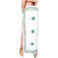 thumbnail image 3 of HAPPY BAY Women's Bikini Skirt Sarong Swimwear Swim Cover up Summer Wraps Swimsuit Beach Wrap Coverups Beachwear One Size Green, Emroidery, 3 of 6
