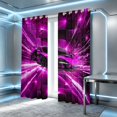 thumbnail image 2 of Erosebridal Race Car Blackout Curtains Set of 2 (38x54 Each), Speed Light Living Room Curtains, Purple Pink, 2 of 5