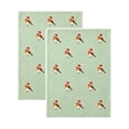 thumbnail image 2 of Christmas Hand Towels for Bathroom Set of 2, 100% Quick Dry, 3D Embroidered, 15.7"x23.6", Green, 2 of 6