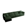 thumbnail image 5 of Convertible Sectional Sofa Couches, Upholstered Deep Seat Couches with Reversible Ottoman, 5 Seater L Shape Sofa for Living Room, Bedroom, Office, Cozy Oversized Sofa, Green, 5 of 7