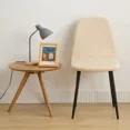 thumbnail image 3 of Stretch Spandex Jacquard Dining Chair Seat Covers Gray, 3 of 8