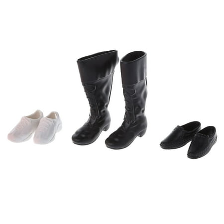 

12in BJD Doll’s Boots 3Pair Role-Play Toy Accessories Family Game Dolls Decor