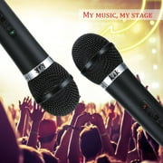 One Set Of Microphone System Professional Wireless Dual Handheld Mic Receiver + 2 x Wireless Microphone US Plug Type on sale