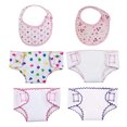 thumbnail image 1 of Famoby 4 piezas de pañales para muñecas, ropa interior para muñecas y 2 piezas para muñeca Famoby Famoby, 1 of 2