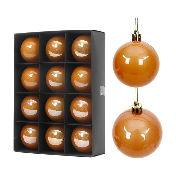 Zpanxa 12 Pieces Pearlized Christmas Ball Ornaments Multicolor Hanging Decor for Tree, Wedding and Window Display
