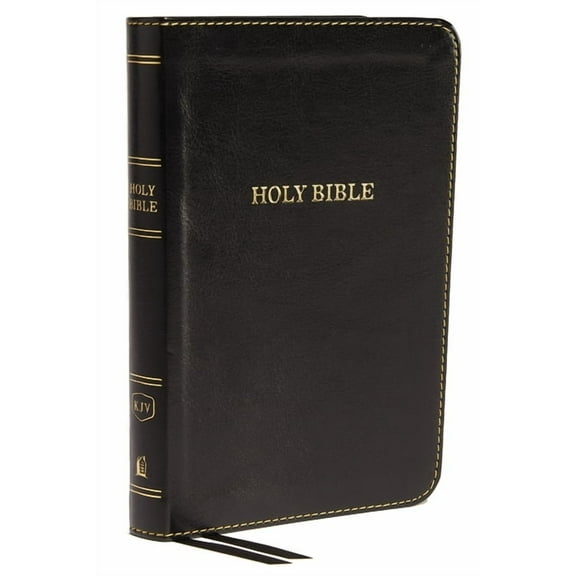 KJV, Thinline Bible, Compact, Imitation Leather, Black, Red Letter Edition, (Hardcover)