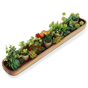 Creekview Home Emporium Wooden Dough Bowl for Decor - 30in Carved Wooden Trough