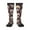 2 Black-1, variant on funny Skull star print thigh-high socks, crafted for both men and women with a stretchy, high-opaque design perfect for daily wear